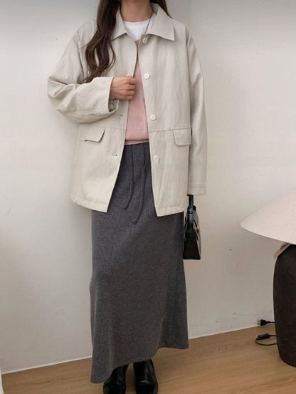 *Minimal Daily Leather Jacket