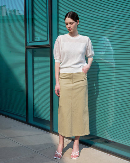 Soft Sleeve Knit Blouse