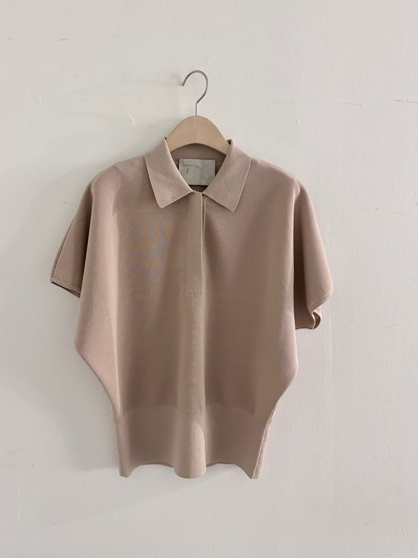 Plume Collar Knit Top (~6/4)