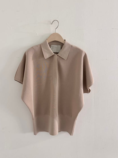 Plume Collar Knit Top (~6/4)