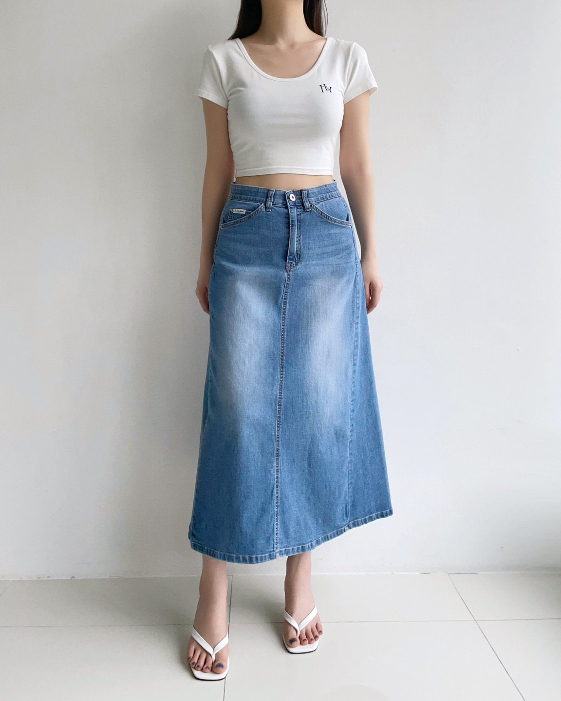 * A-Line Front Pocket Skirt