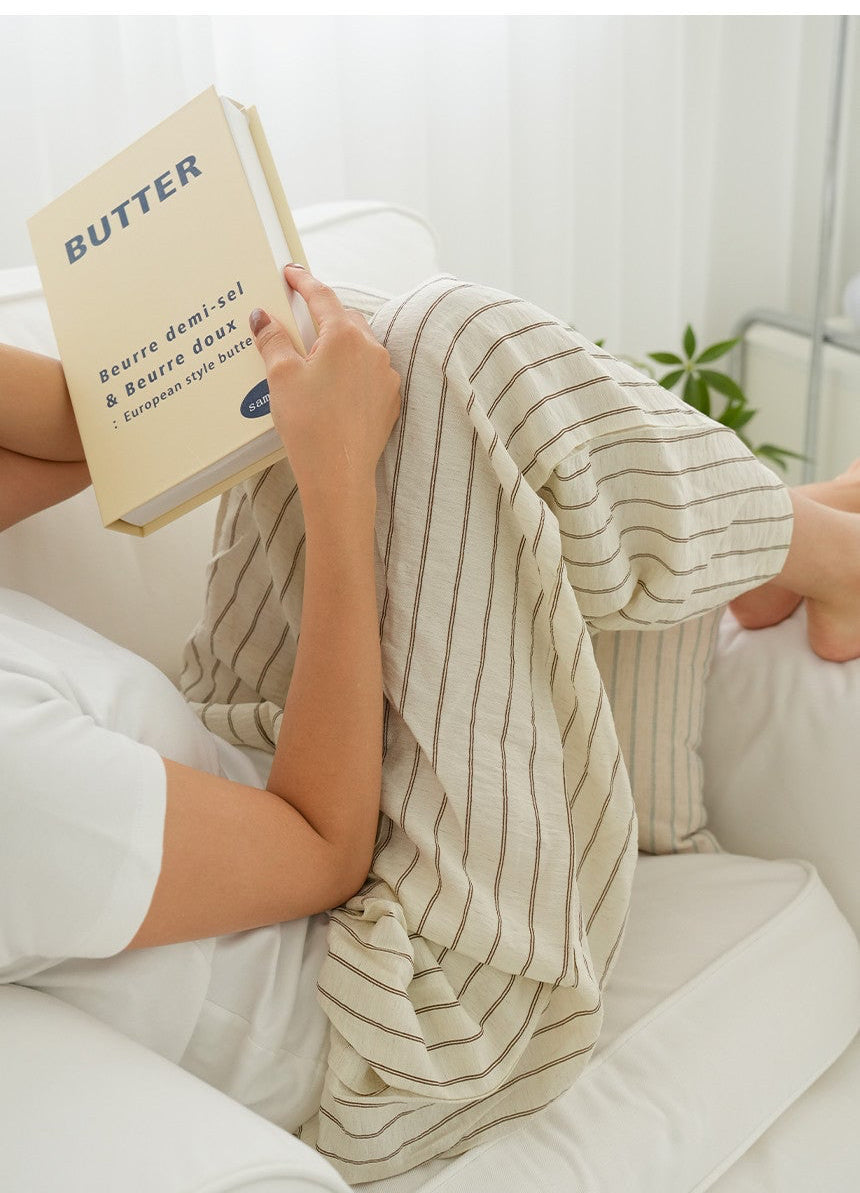 *Stripe Wide Lounge Pants