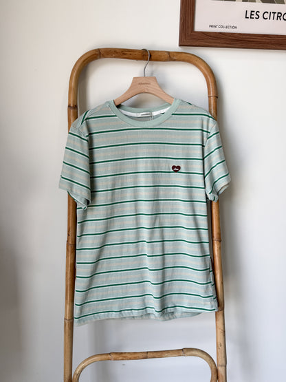 Heart Stripe T-shirt - AdoreMeU