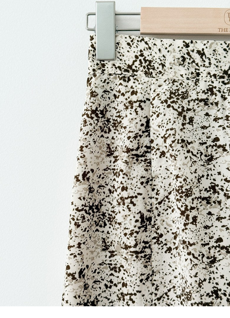 *Atreo Polka Dot Back-Banding Mermaid Skirt