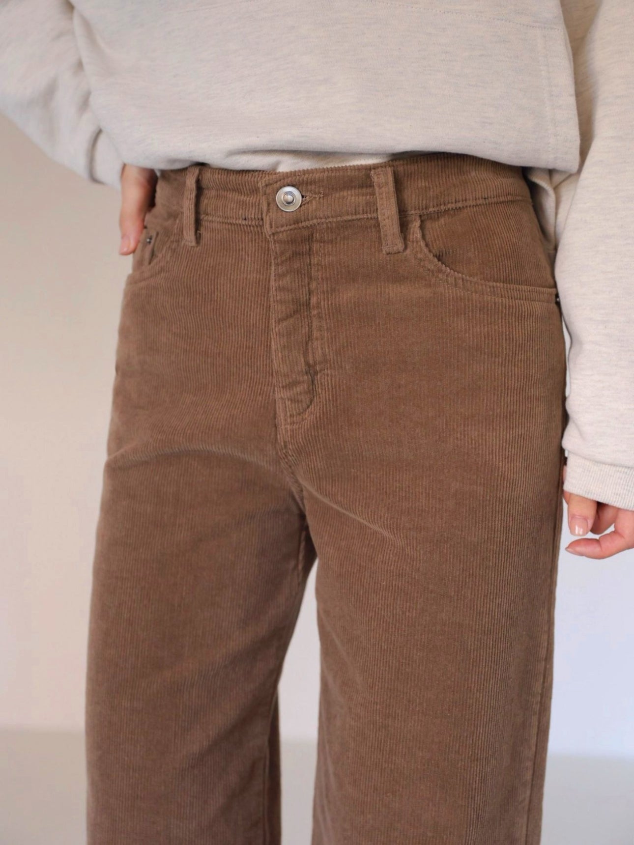 Semi Wide Corduroy Pants