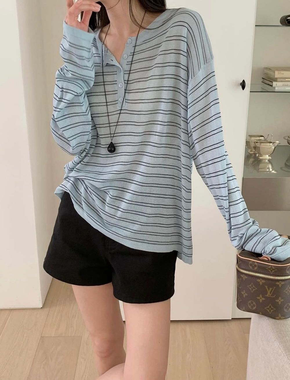 *  Breeze Stripe Summer Knit Top