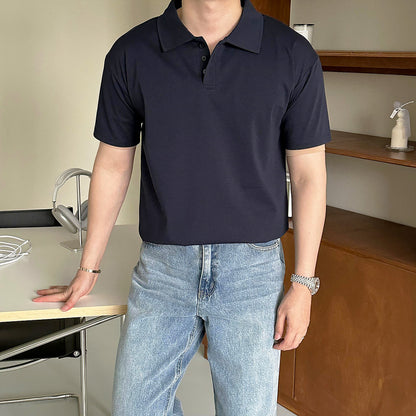 Collar  Muscle Short Sleeve - AdoreMeU