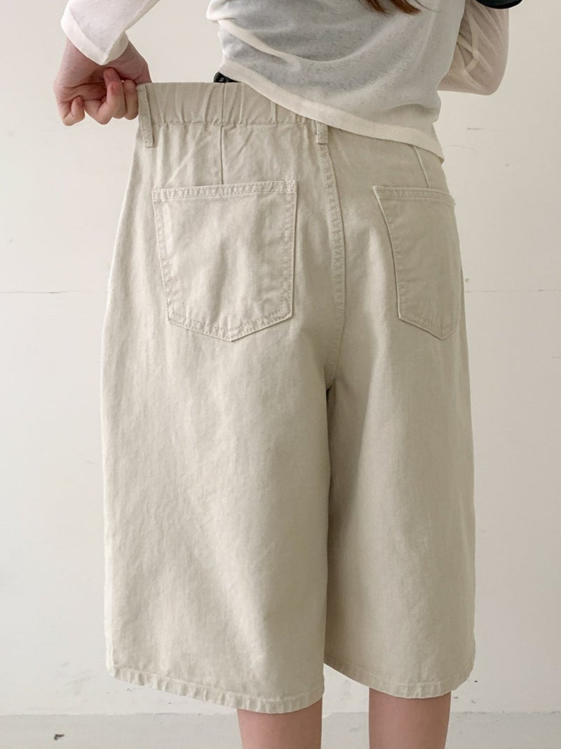 * Cotton Cationic Bermuda Shorts