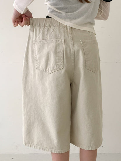 * Cotton Cationic Bermuda Shorts