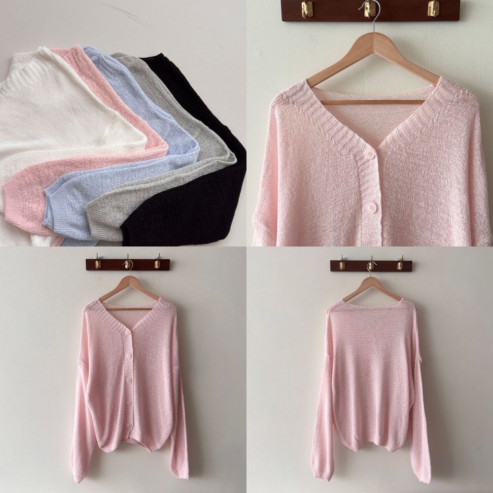 * Loose Summer Knit Cardigan