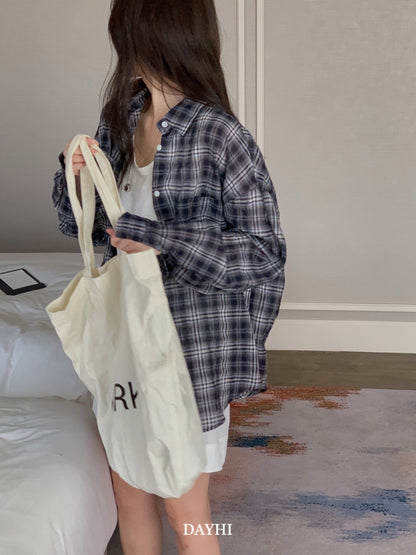 Oversized Check Shirt