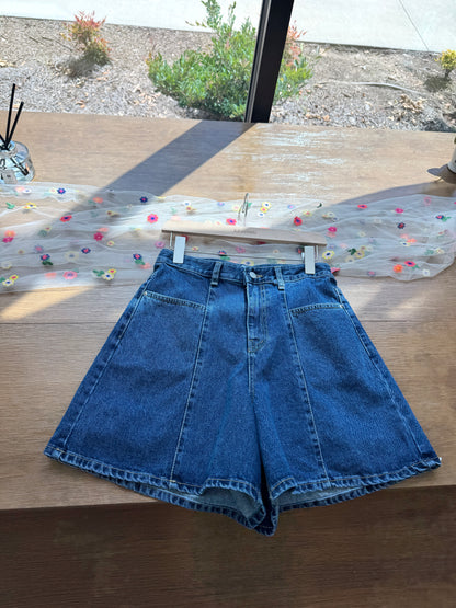 Front Line Denim Shorts - AdoreMeU