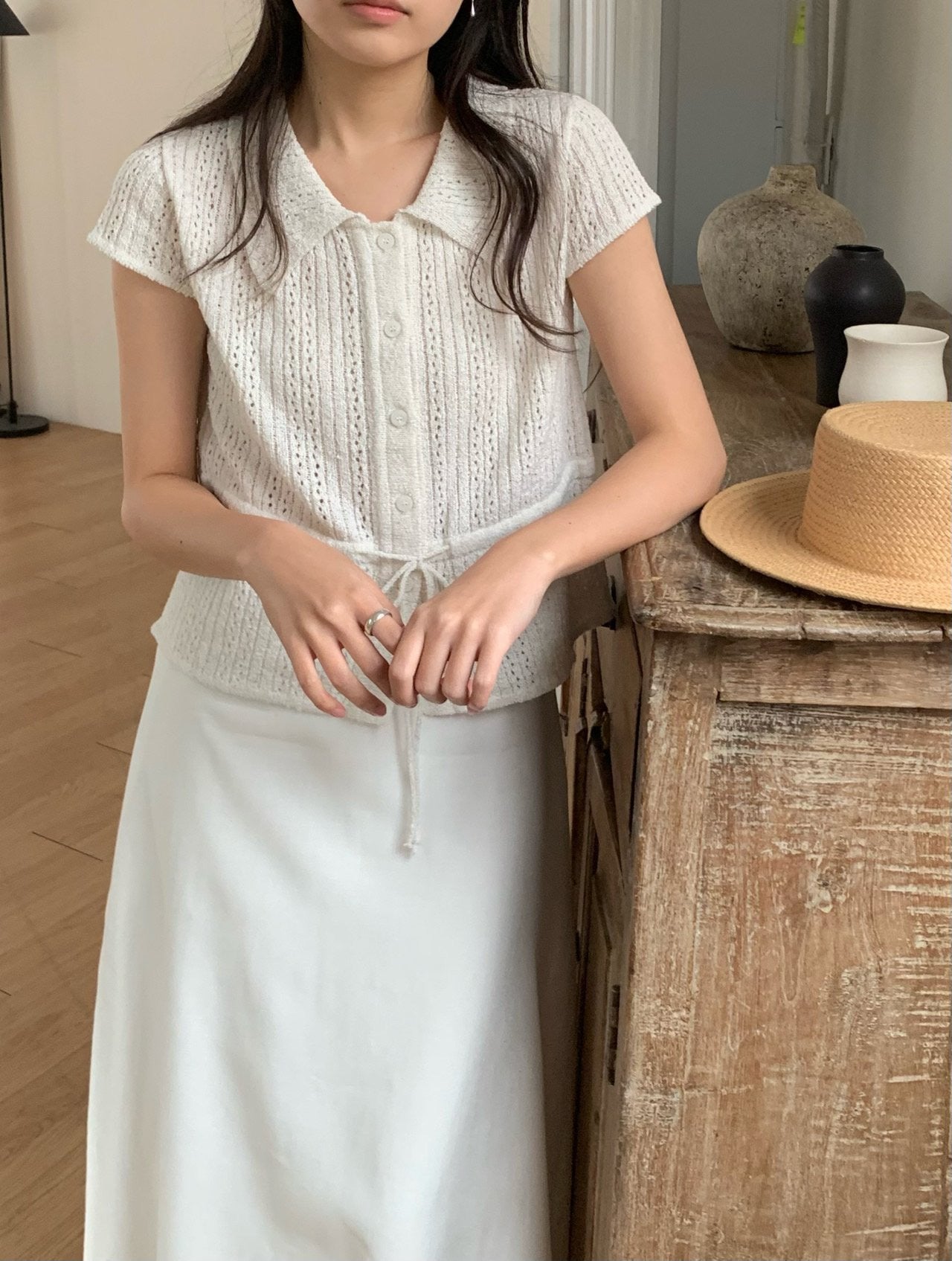 * Summer Mood Collar Knit