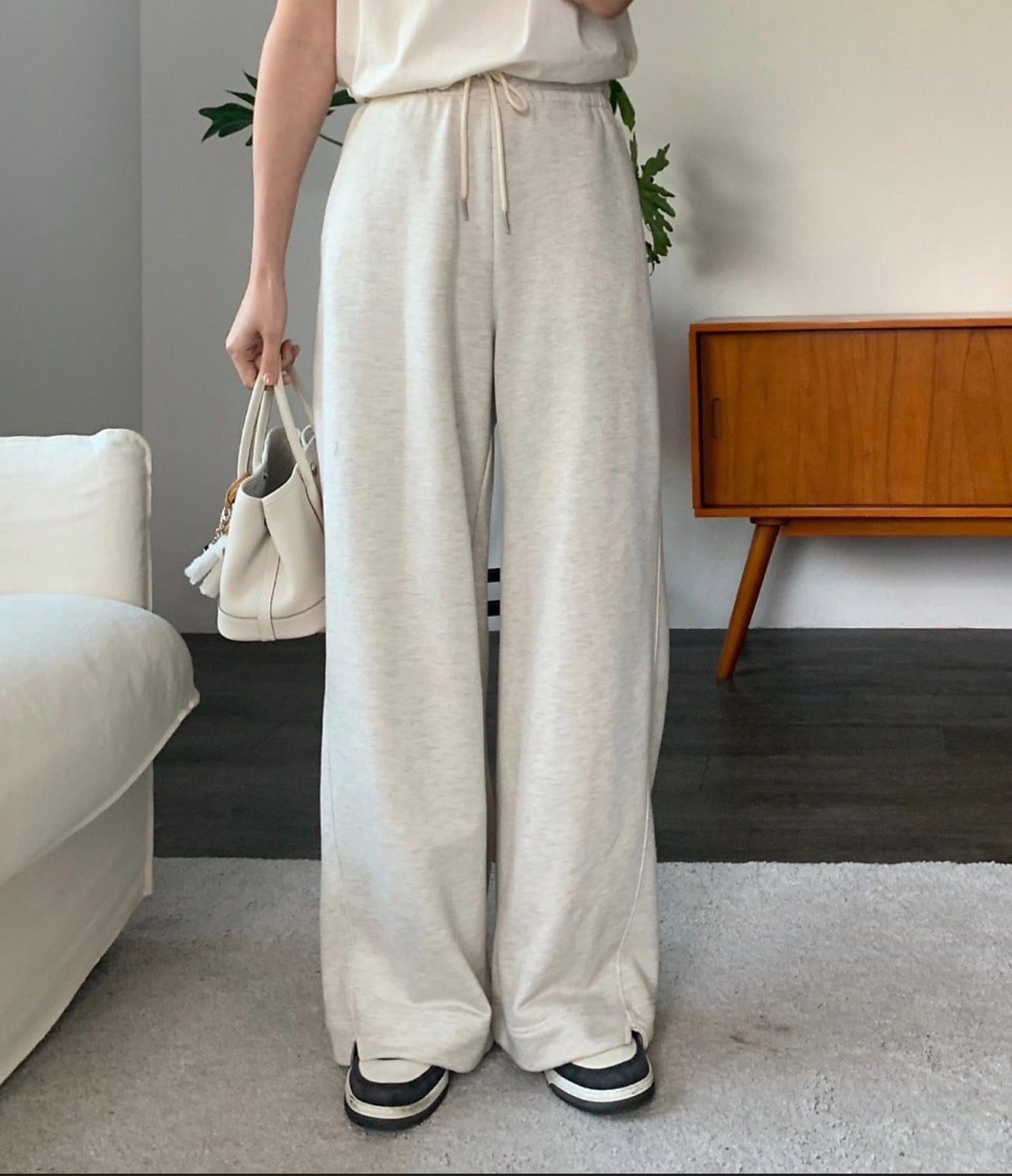 Side Slit Hem Pants(~3/16)