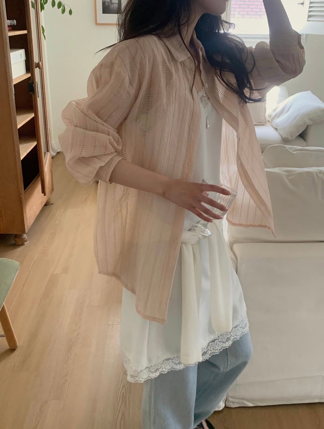 * Eyelet Lace Shirt