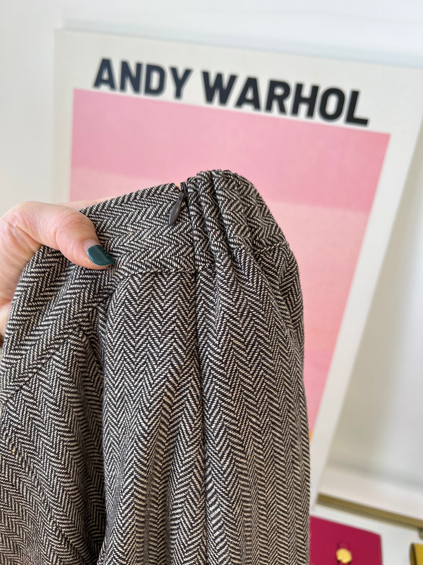 Herringbon Pleats Skirt