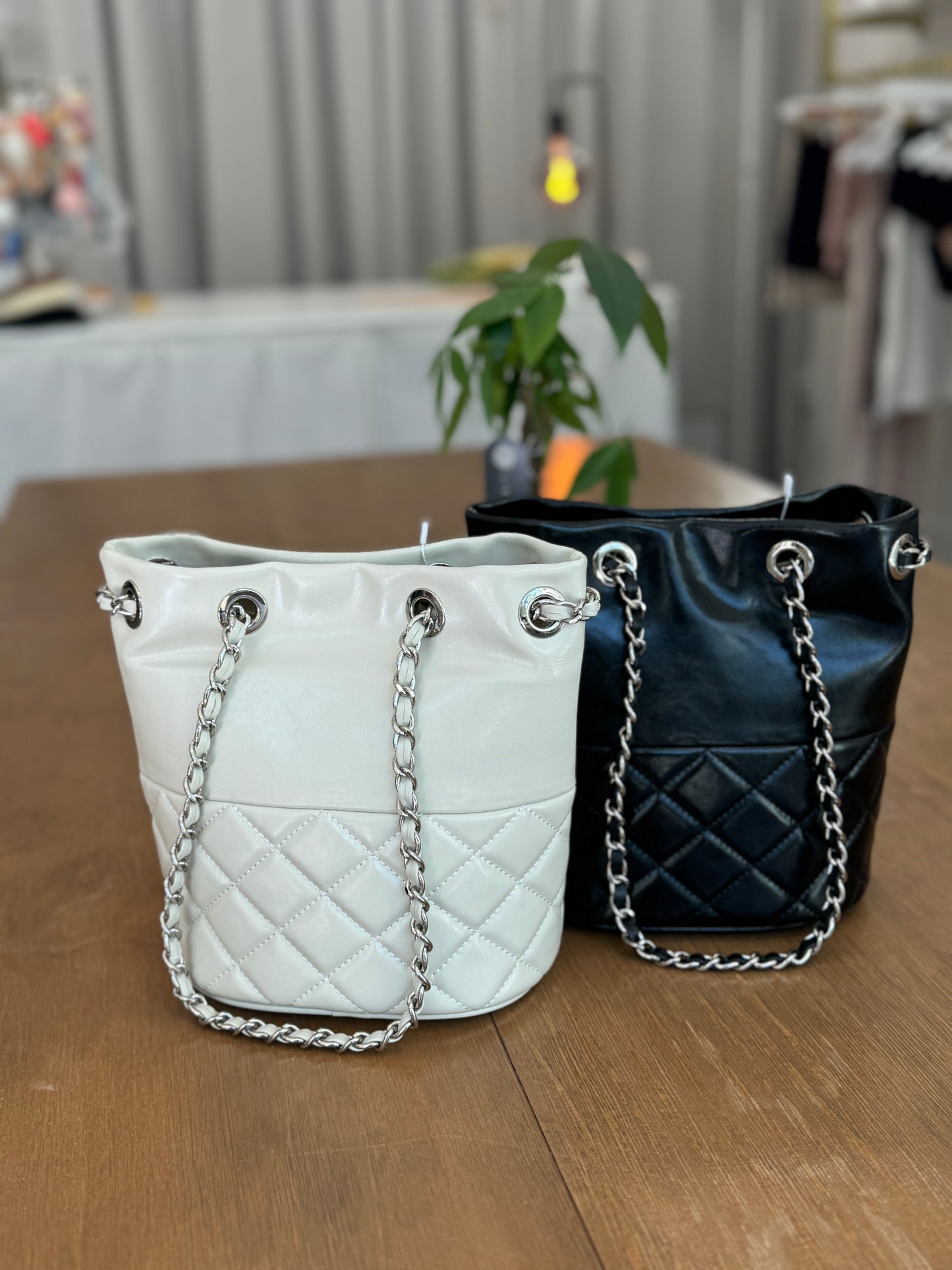 Co Co Cowhide Bucket Bag