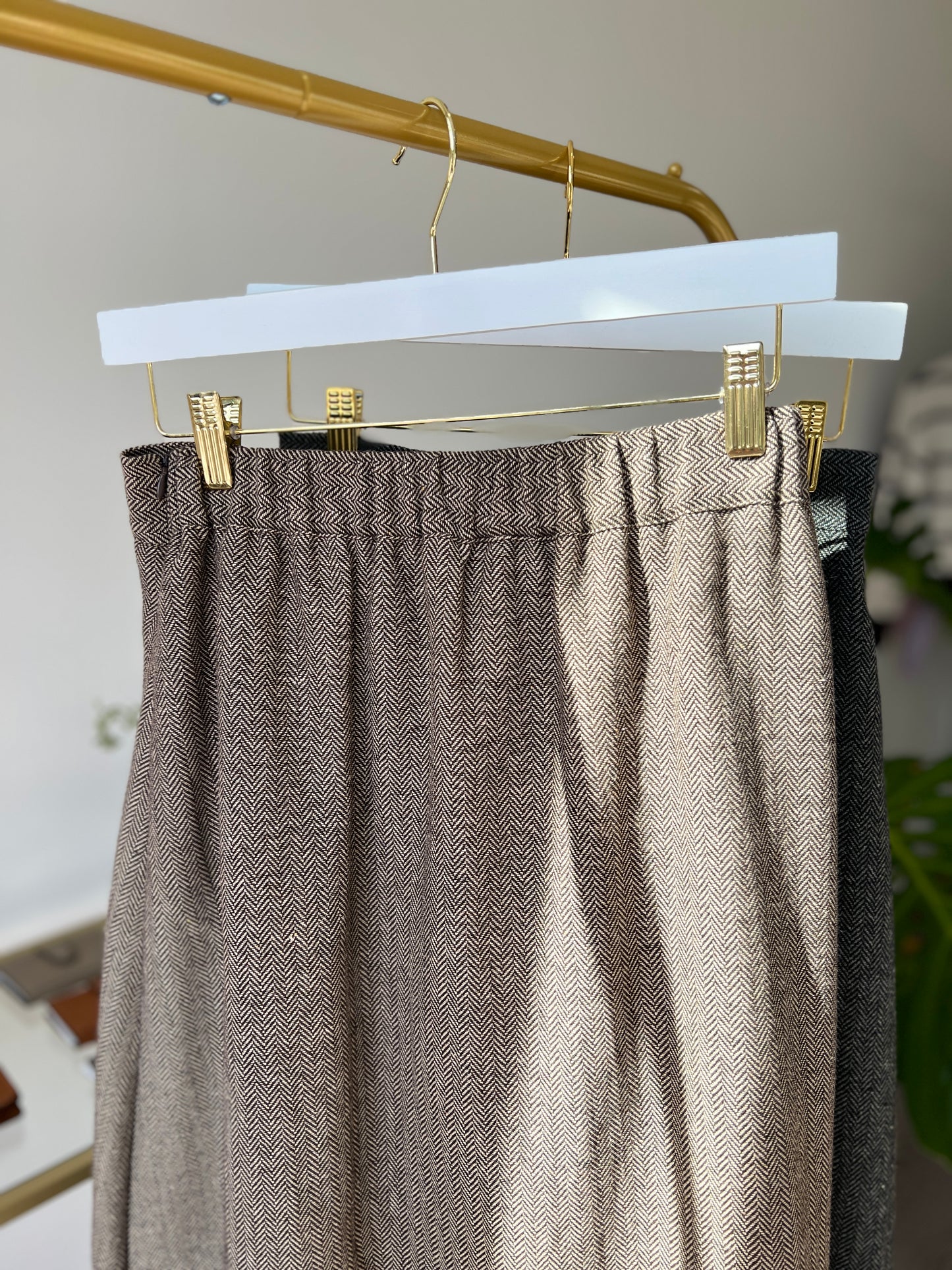 Herringbon Pleats Skirt