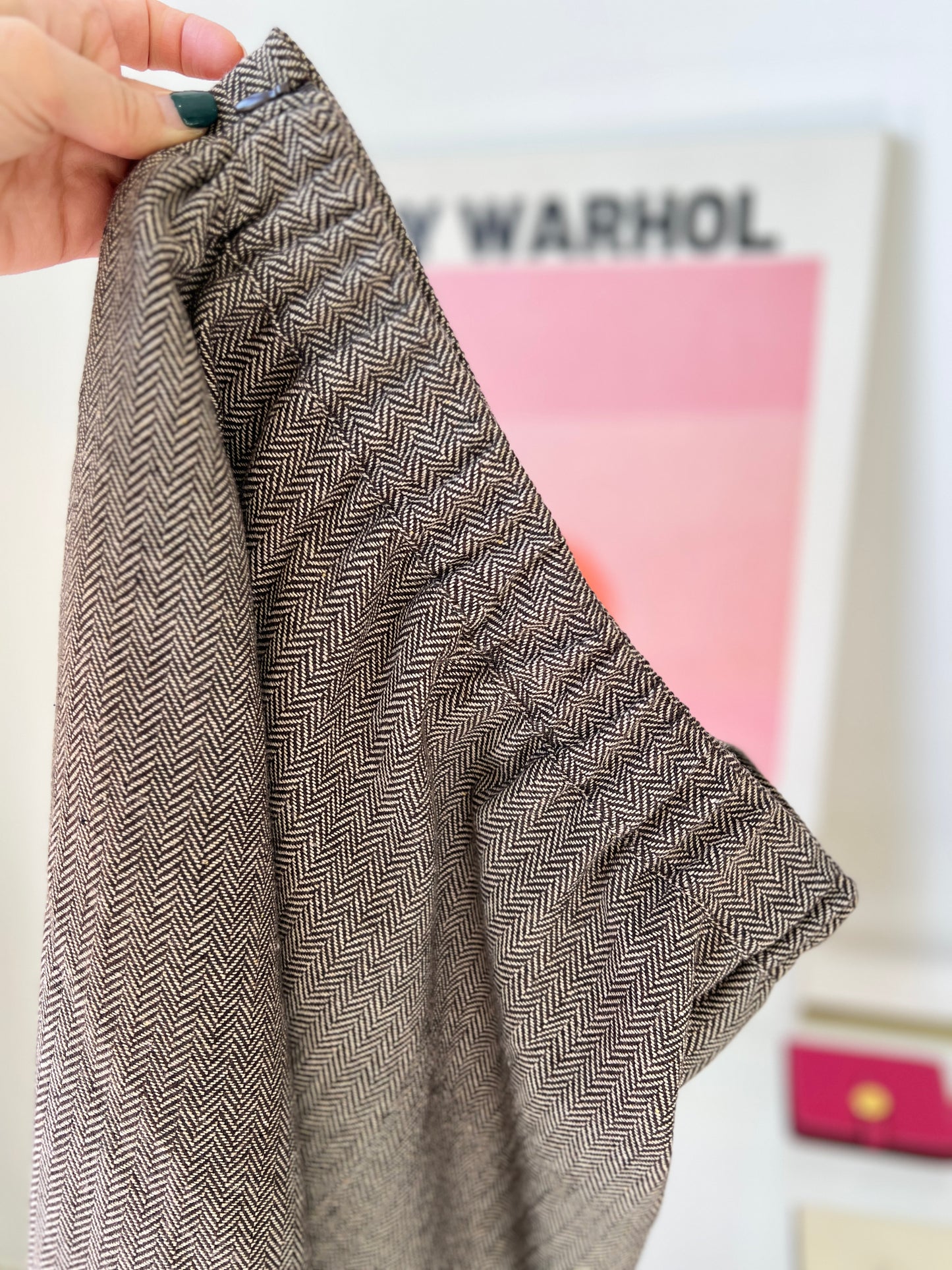 Herringbon Pleats Skirt