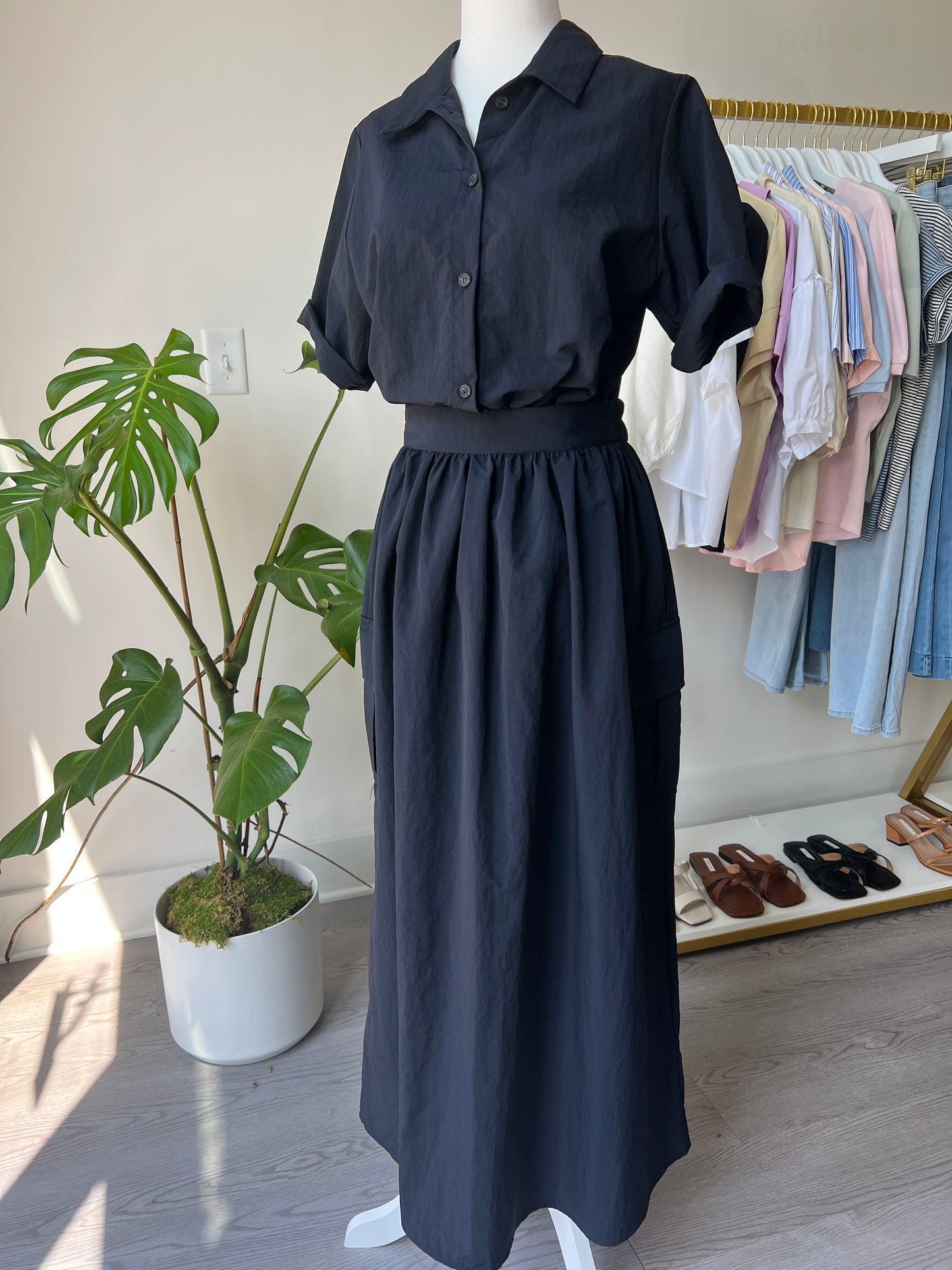 Cargo Shirt and Skirt Set