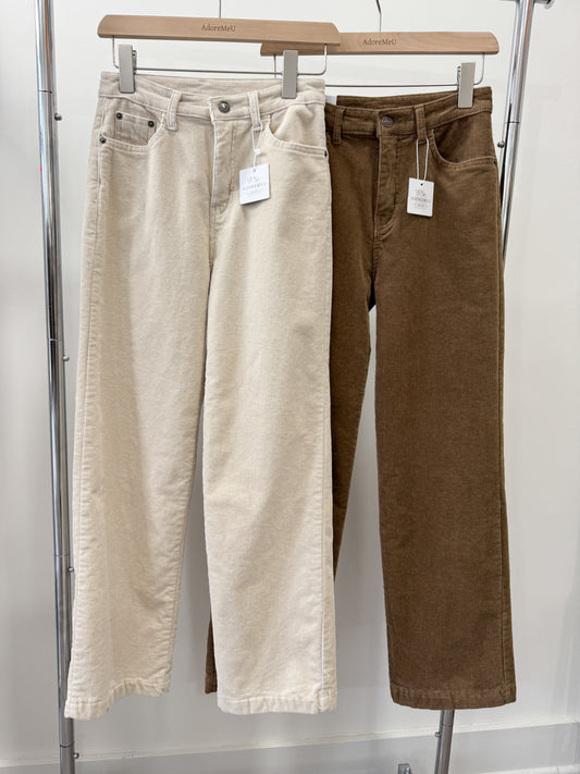 Semi Wide Corduroy Pants