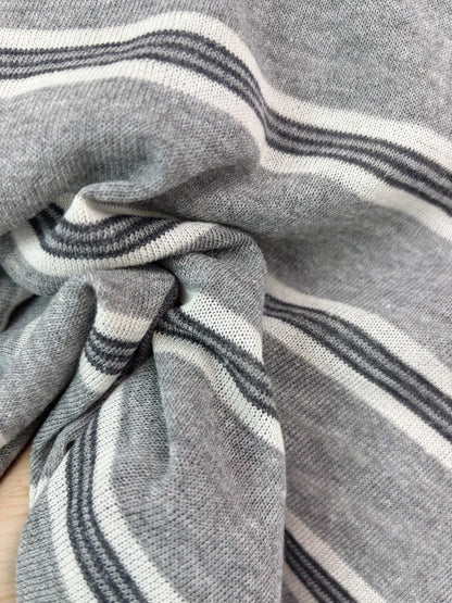 * Linen Stripe Knit Top