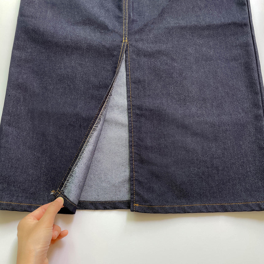 Denim Straight Skirt