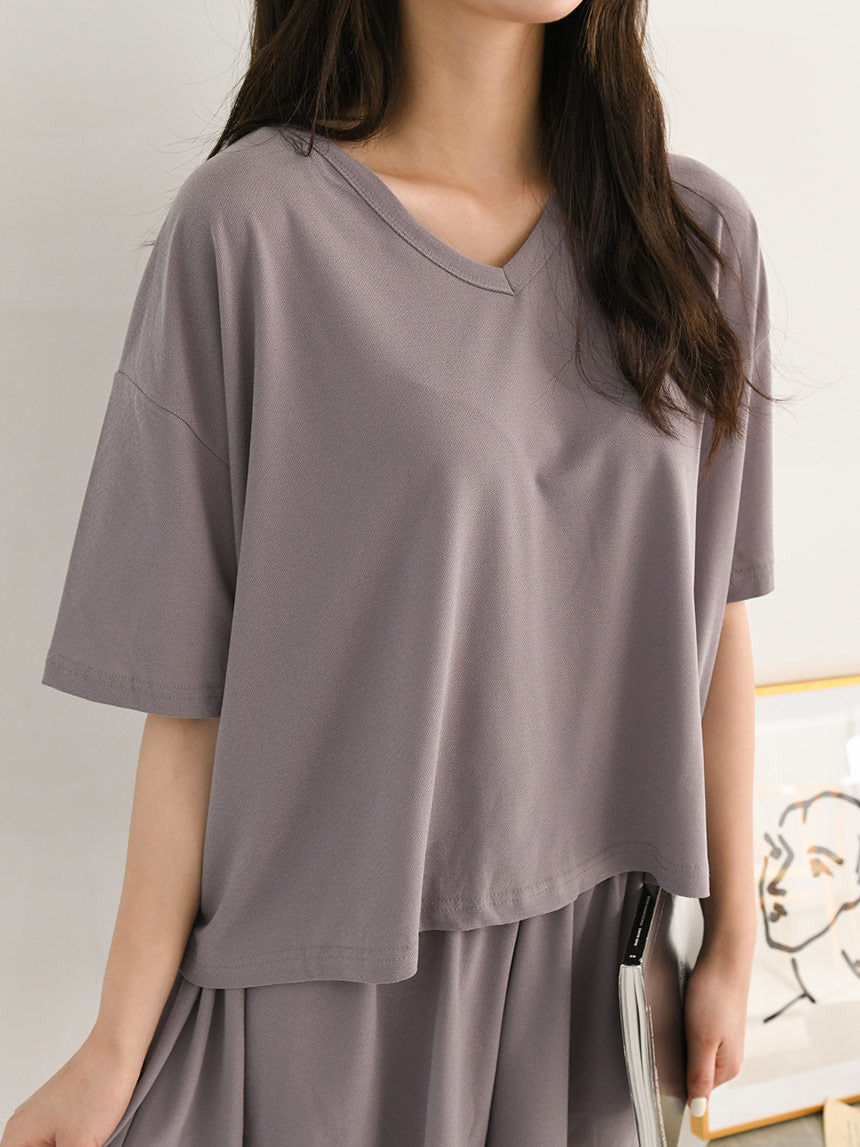 cool v neck flare set