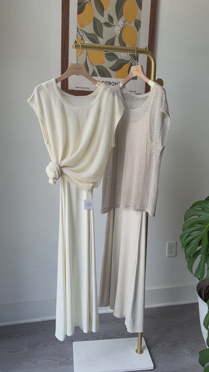 Soft Mesh Slip Dress Set (~7/24)
